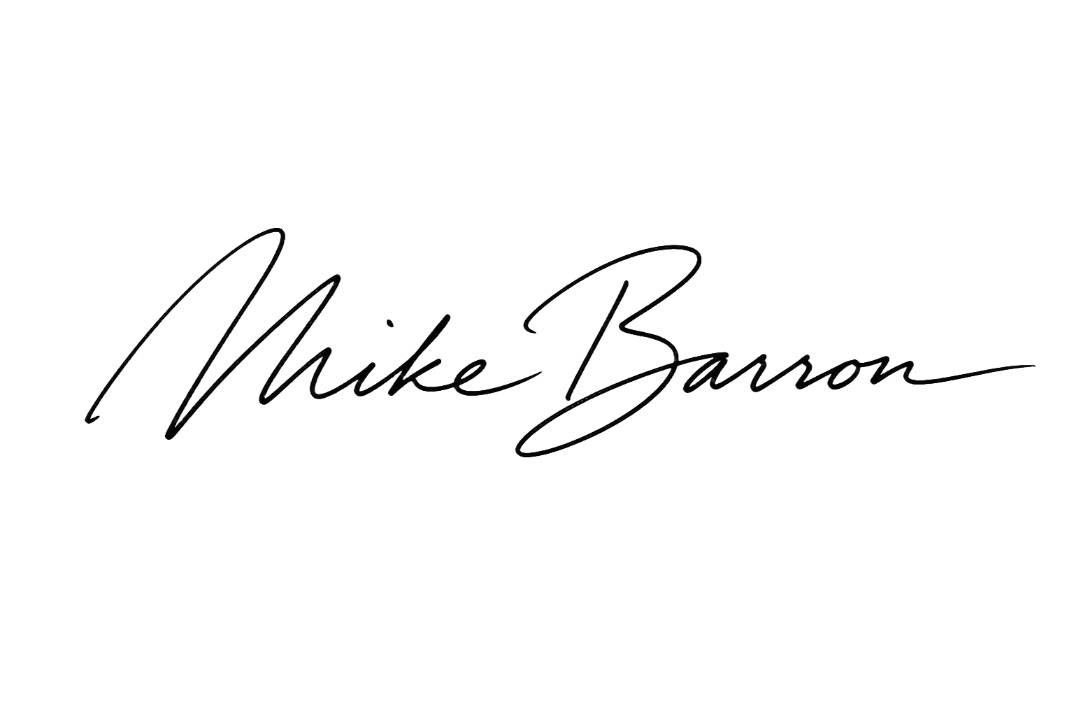Mike Barron signature